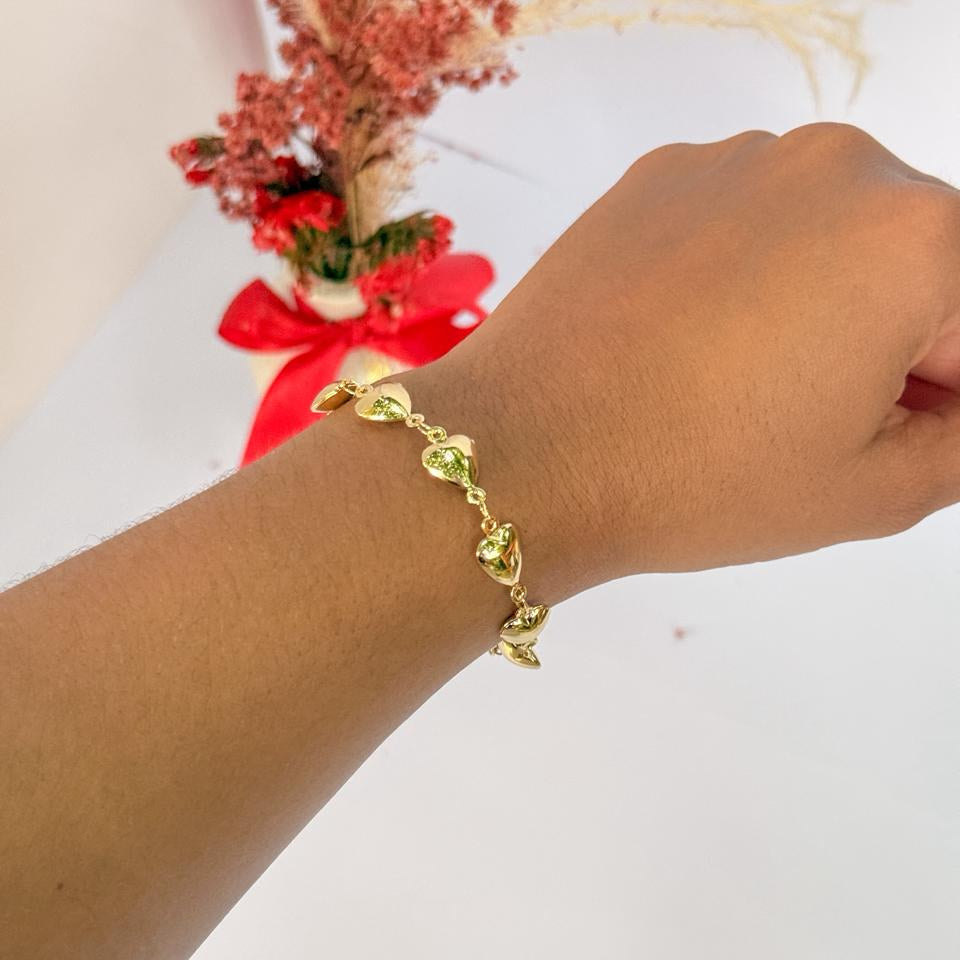 PULSERA CORAZÓN GLOBO