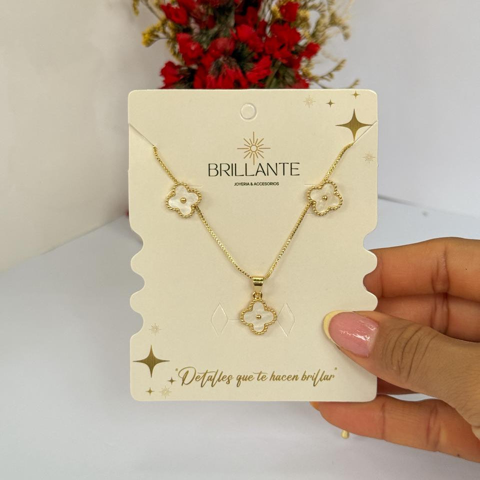 SETS TREBOL BLANCO