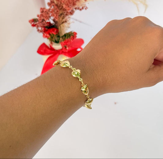PULSERA CORAZÓN GLOBO