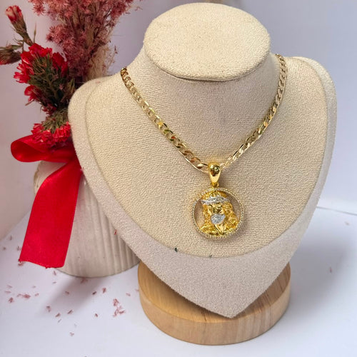 CADENA ROSTRO CRISTO PARA HOMBRE