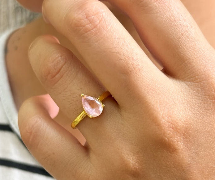 ANILLO GOTA ROSA