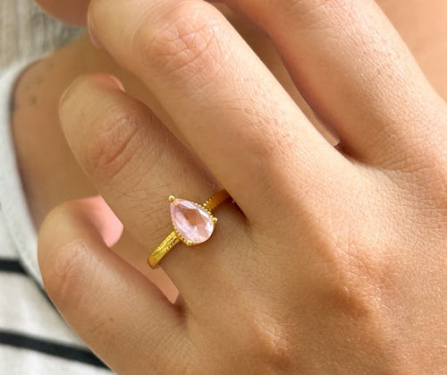 ANILLO GOTA ROSA