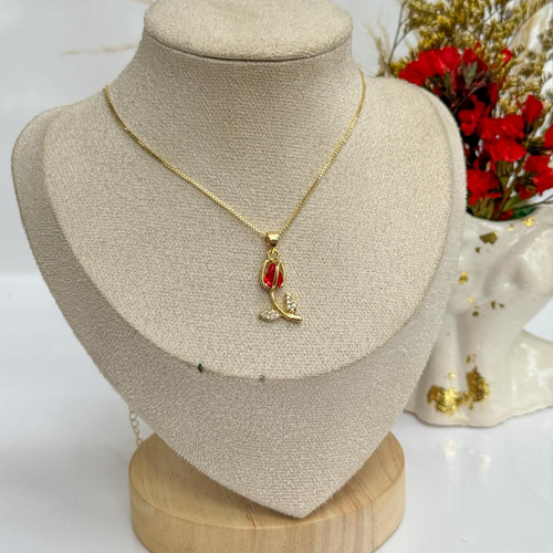 CADENA TULIPAN ROJO